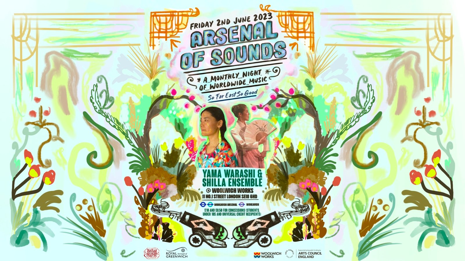 Event Preview: Arsenal of Sounds #9 w/ Yama Warashi & The Shilla Ensemble @ Woolwich Works (London; Friday, 2nd June 2023)
